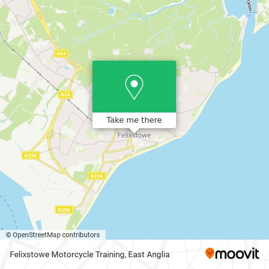 Felixstowe Motorcycle Training map