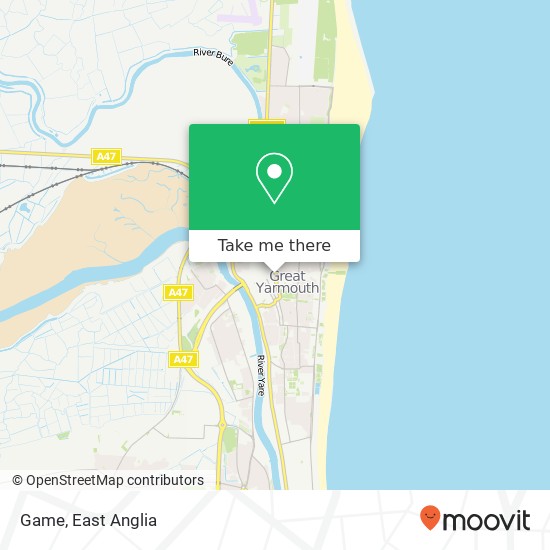 Game, Regent Boulevard Great Yarmouth Great Yarmouth NR30 2 map