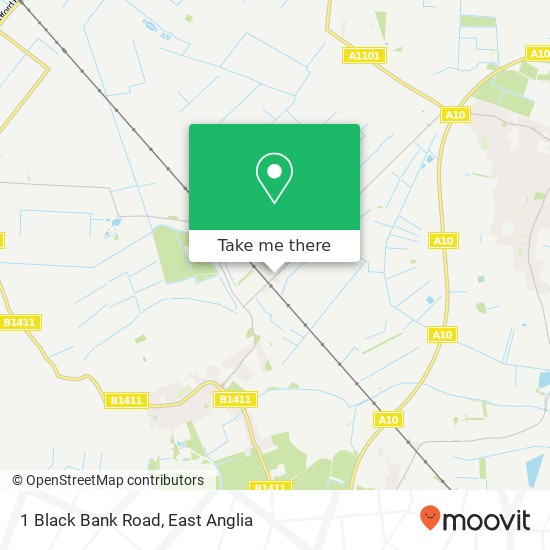 1 Black Bank Road, Little Downham Ely map