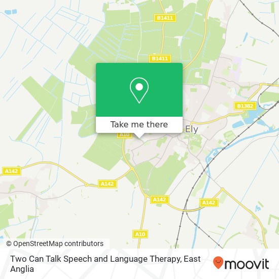 Two Can Talk Speech and Language Therapy, Beresford Road Ely Ely CB6 3 map