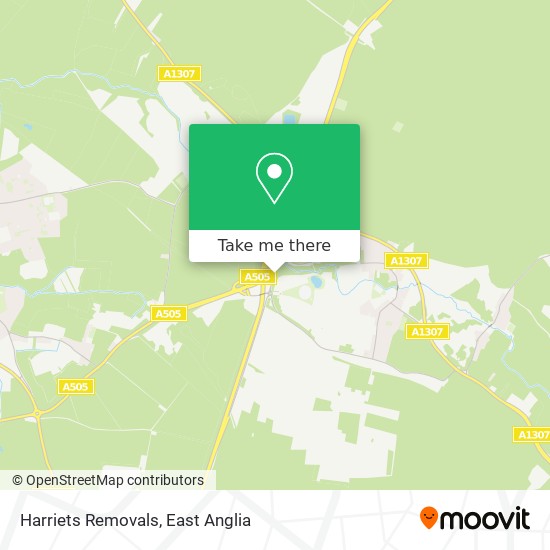Harriets Removals map