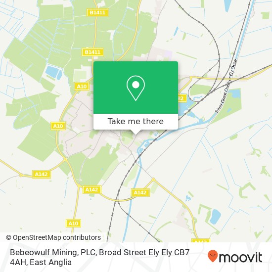 Bebeowulf Mining, PLC, Broad Street Ely Ely CB7 4AH map