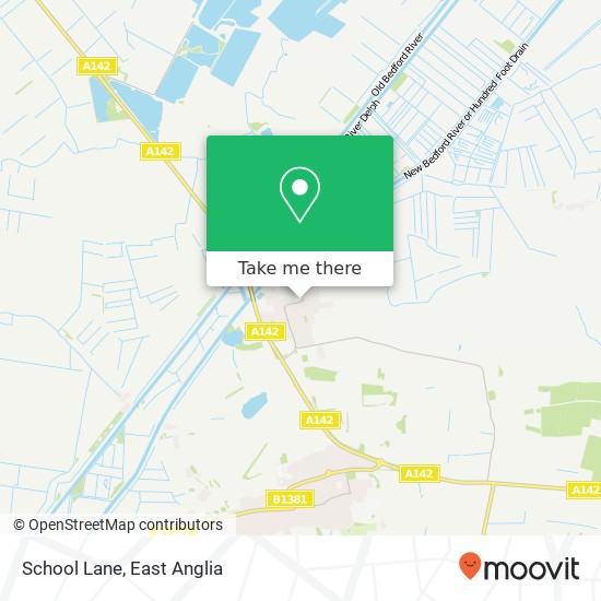 School Lane, Mepal Ely map