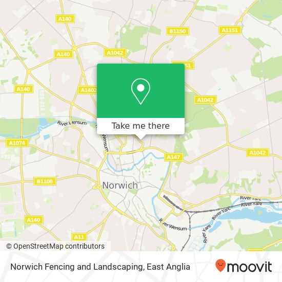 Norwich Fencing and Landscaping, Bull Close Road Norwich Norwich NR3 1NQ map