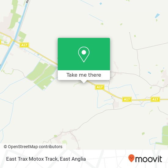 East Trax Motox Track map