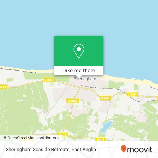 Sheringham Seaside Retreats map