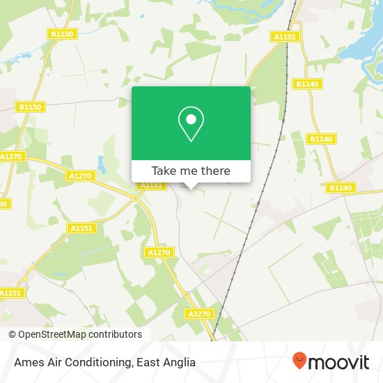 Ames Air Conditioning, Basey Road Rackheath Norwich NR13 6 map