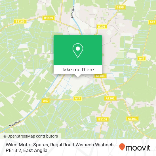 Wilco Motor Spares, Regal Road Wisbech Wisbech PE13 2 map