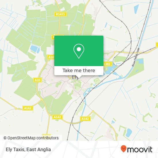 Ely Taxis map