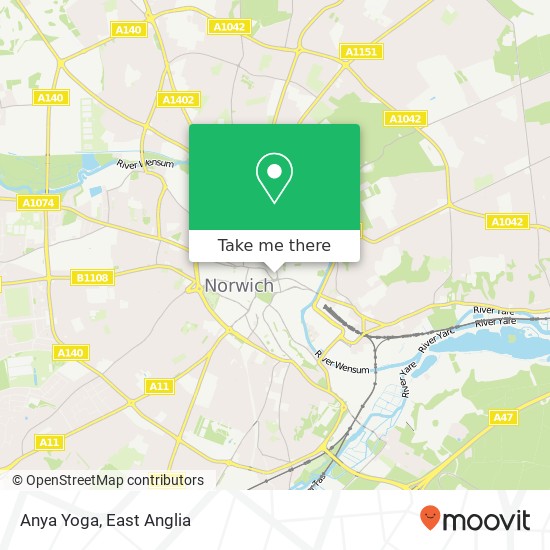 Anya Yoga, 14 Bank Street Norwich Norwich NR2 4SE map