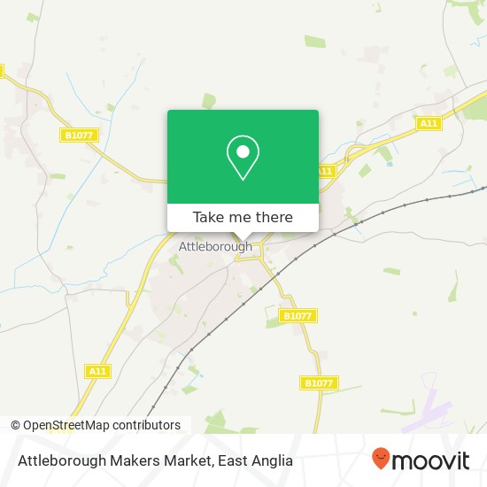 Attleborough Makers Market, Queen's Square Attleborough Attleborough NR17 2 map