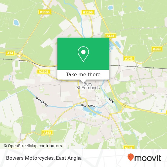 Bowers Motorcycles, Merchants Place Bury St Edmunds Bury St Edmunds IP33 3 map