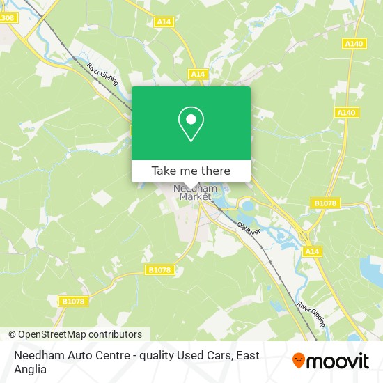 Needham Auto Centre - quality Used Cars map