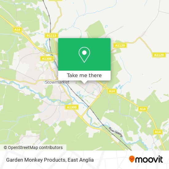 Garden Monkey Products map