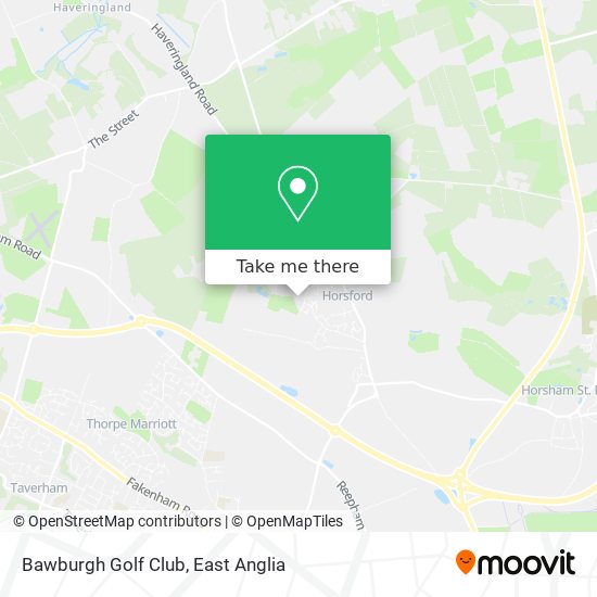 Bawburgh Golf Club map