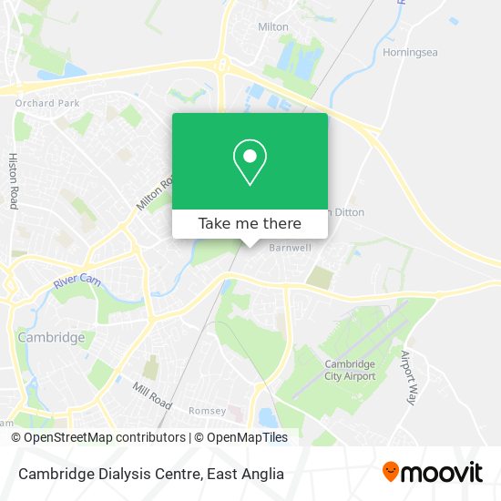 Cambridge Dialysis Centre map