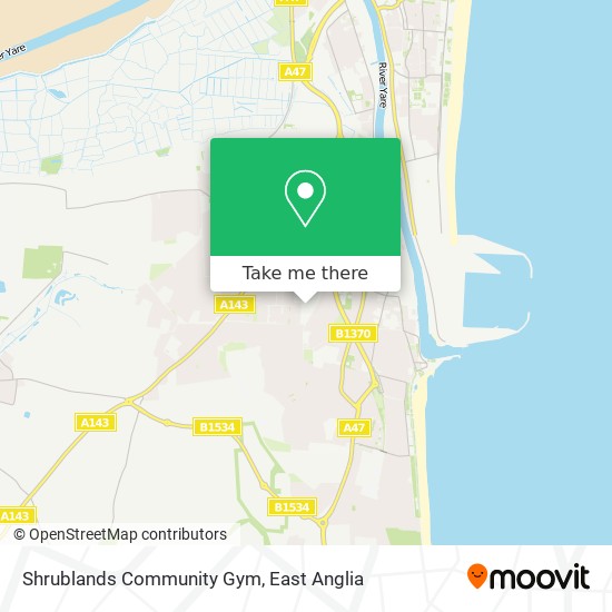 Shrublands Community Gym map