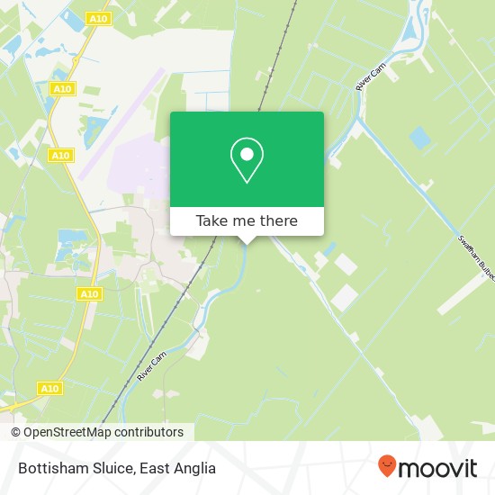 Bottisham Sluice map