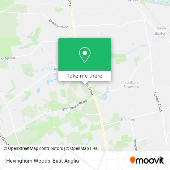 Hevingham Woods map