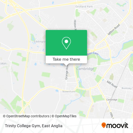Trinity College Gym map