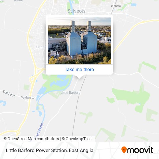 Little Barford Power Station map