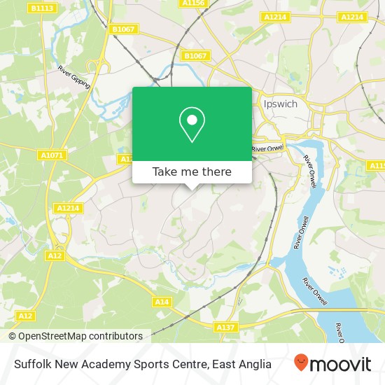 Suffolk New Academy Sports Centre map