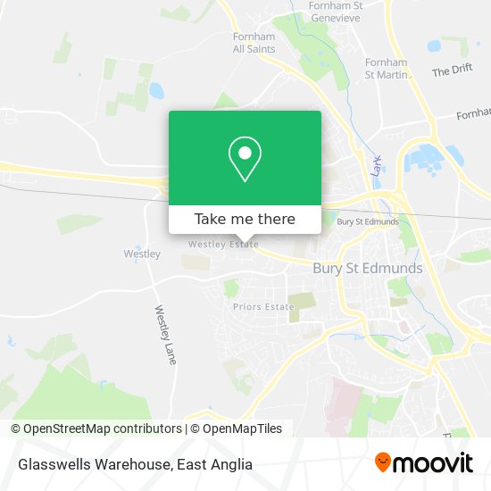 Glasswells Warehouse map