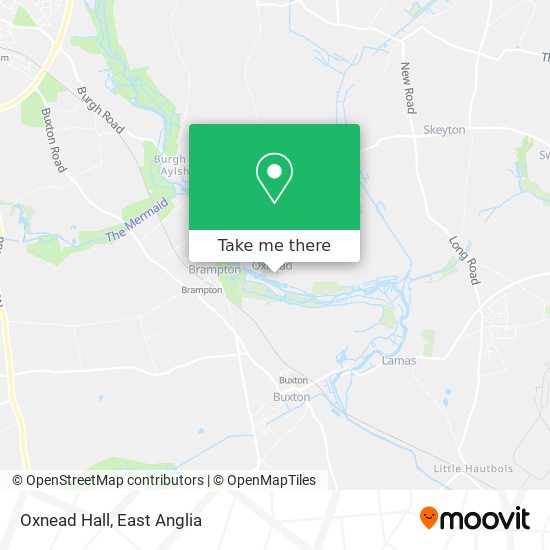 Oxnead Hall map