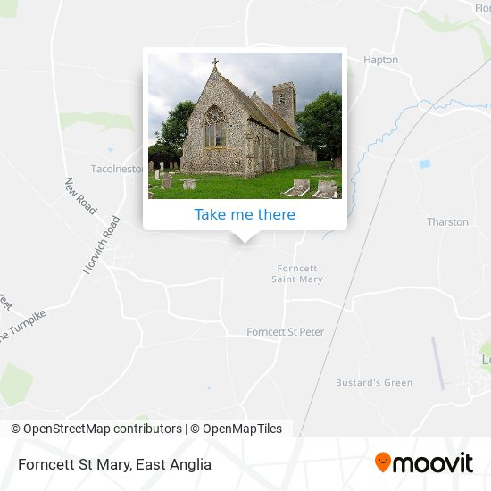 Forncett St Mary map