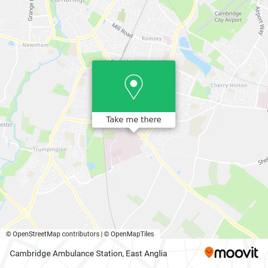 Cambridge Ambulance Station map