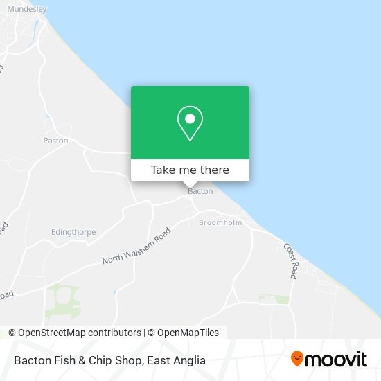 Bacton Fish & Chip Shop map