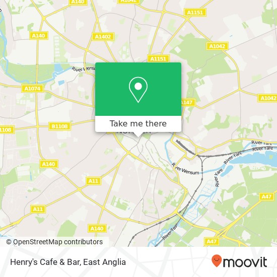 Henry's Cafe & Bar map