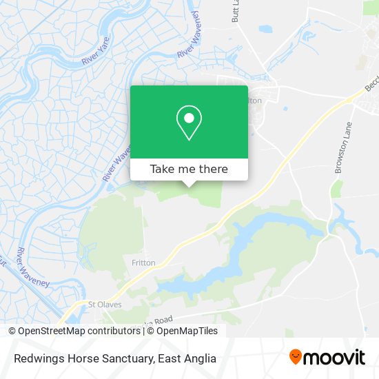 Redwings Horse Sanctuary map