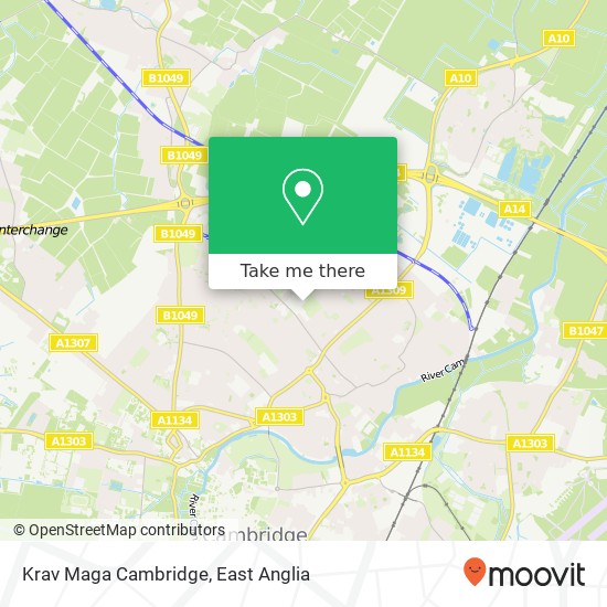 Krav Maga Cambridge map