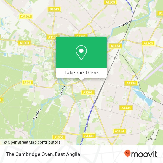 The Cambridge Oven map