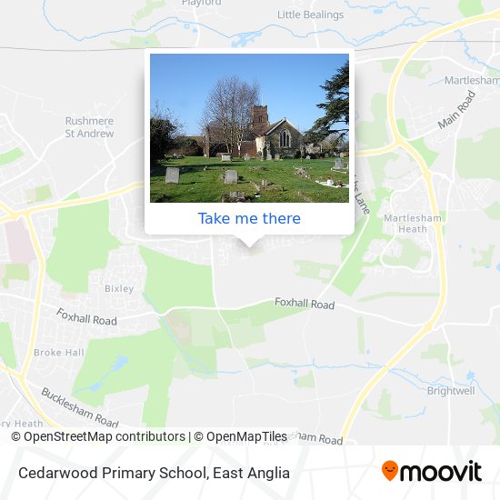 Cedarwood Primary School map