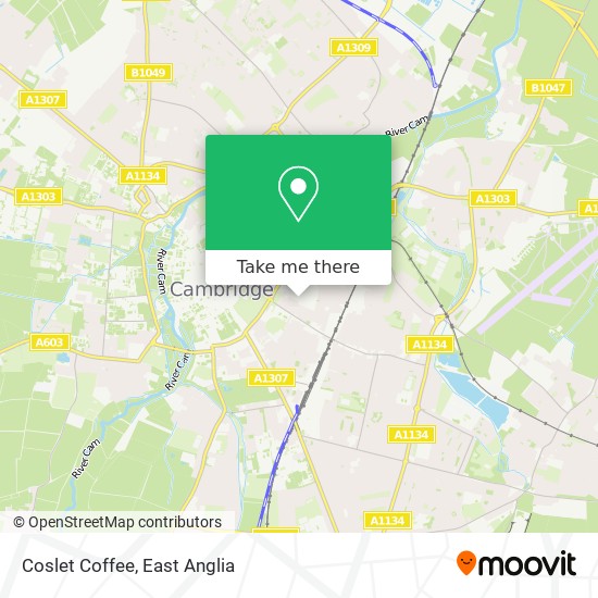 Coslet Coffee map