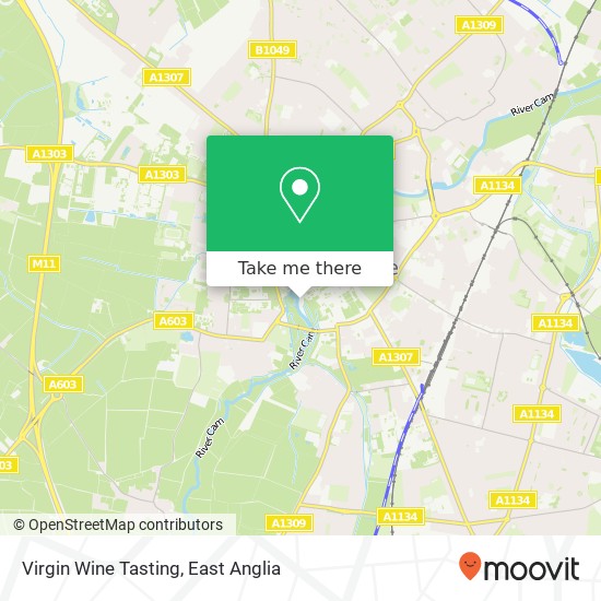 Virgin Wine Tasting map