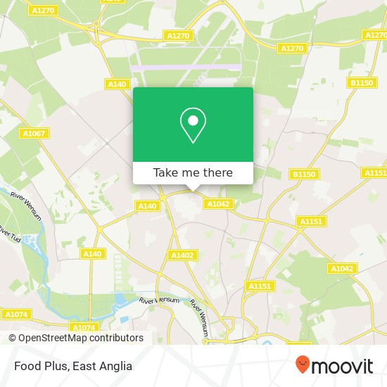 Food Plus map