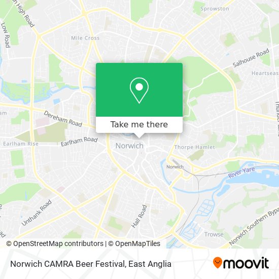 Norwich CAMRA Beer Festival map