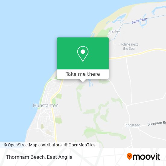 Thornham Beach map