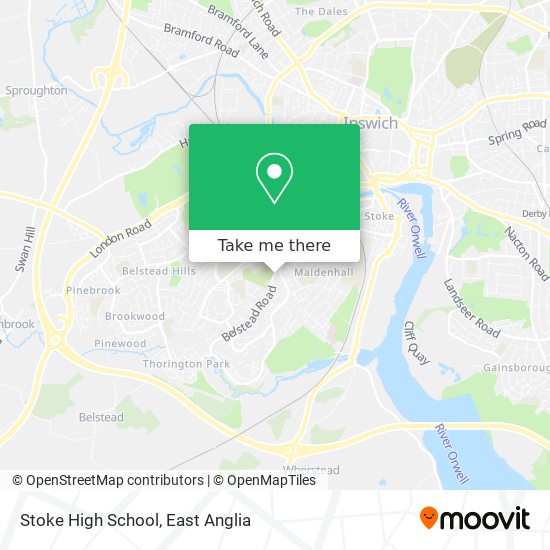 Stoke High School map