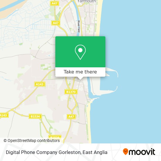 Digital Phone Company Gorleston map