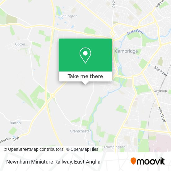 Newnham Miniature Railway map
