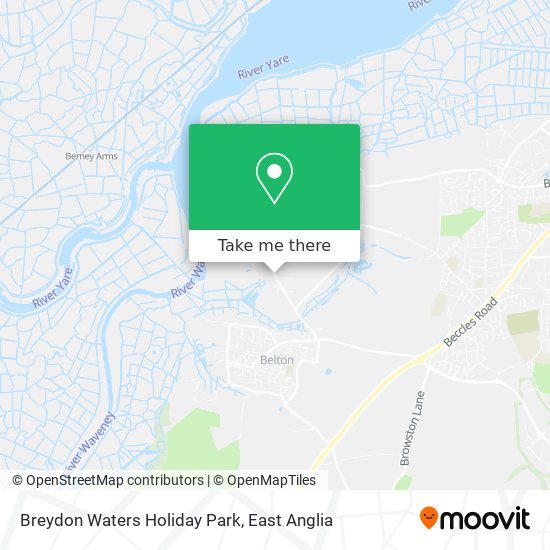 Breydon Waters Holiday Park map