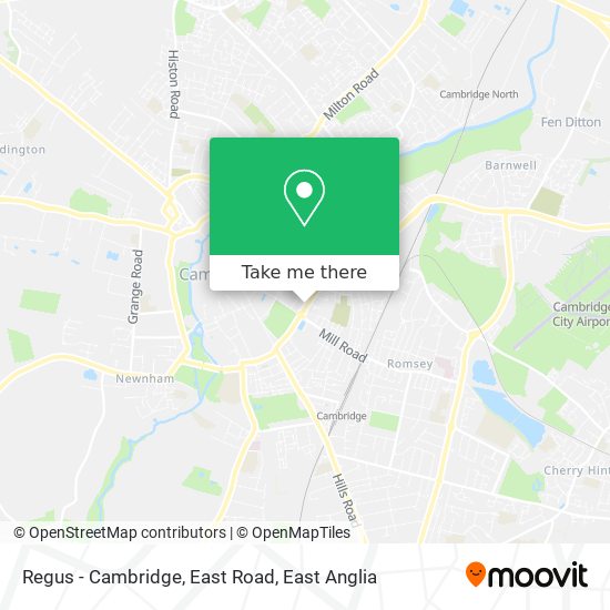 Regus - Cambridge, East Road map