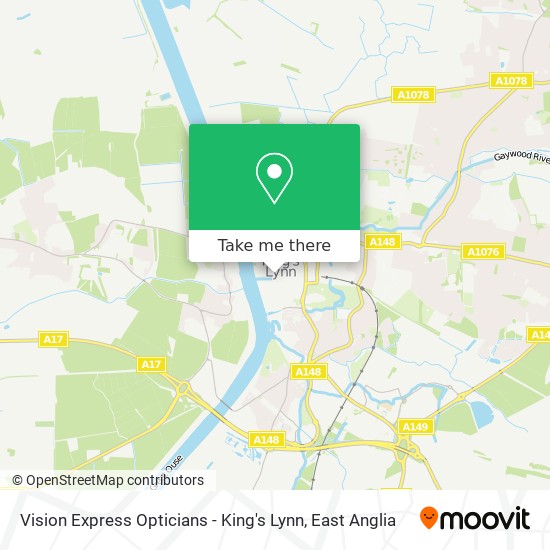 Vision Express Opticians - King's Lynn map