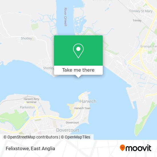 Felixstowe map