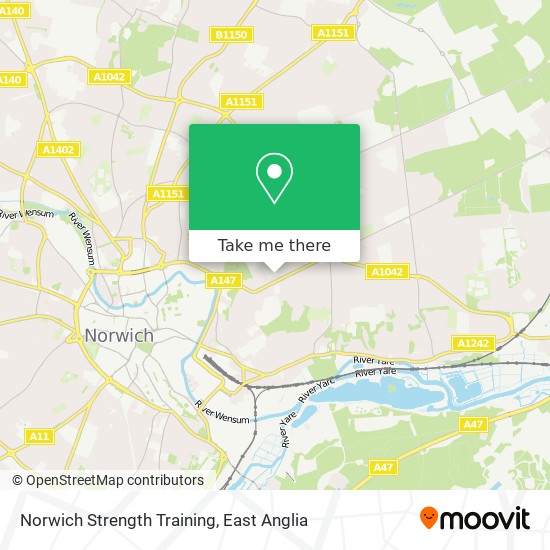 Norwich Strength Training map