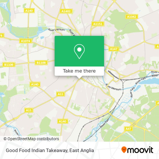 Good Food Indian Takeaway map
